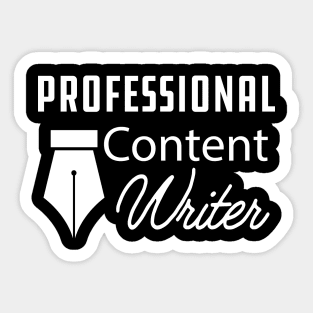 Content Writer - Professional content writer Sticker